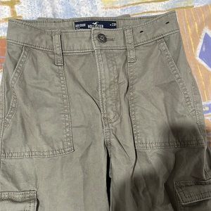 Hollister cargo green pants